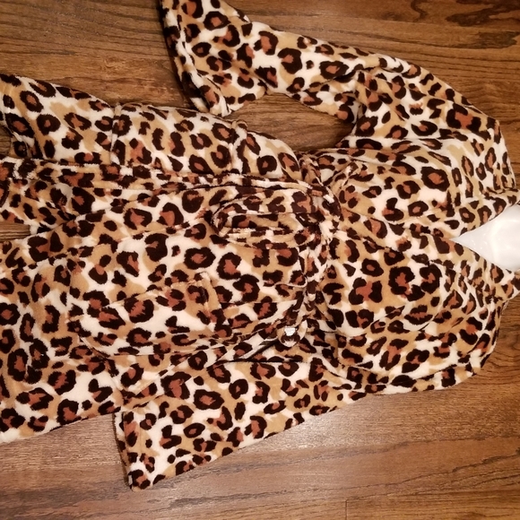 PJ Couture Leopard Cheetah Print Robe Sz S… - Picture 6 of 8